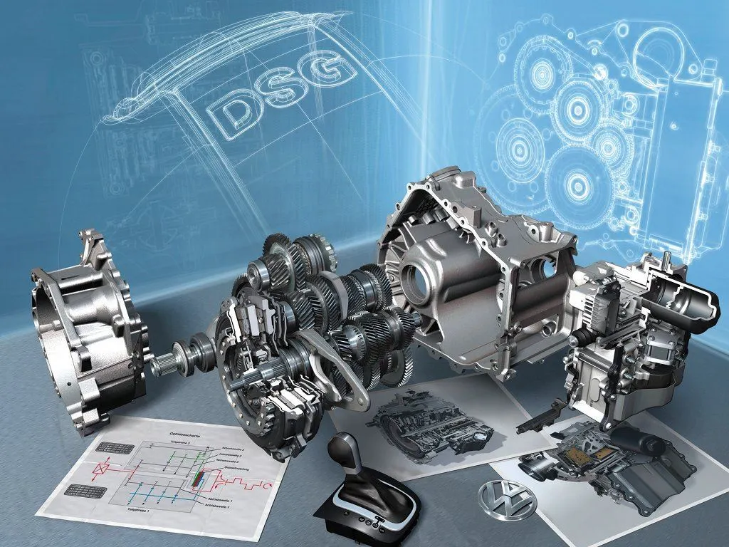 DSG kavrama değişimi yapılan çift kavramalı otomatik şanzıman ünitesi